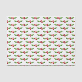 Kerst Tissue Papier Rood en Groen Holly