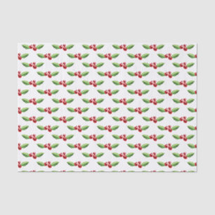 Kerst Tissue Papier Rood en Groen Holly