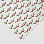 Kerst Tissue Papier Rood en Groen Holly (Detail)