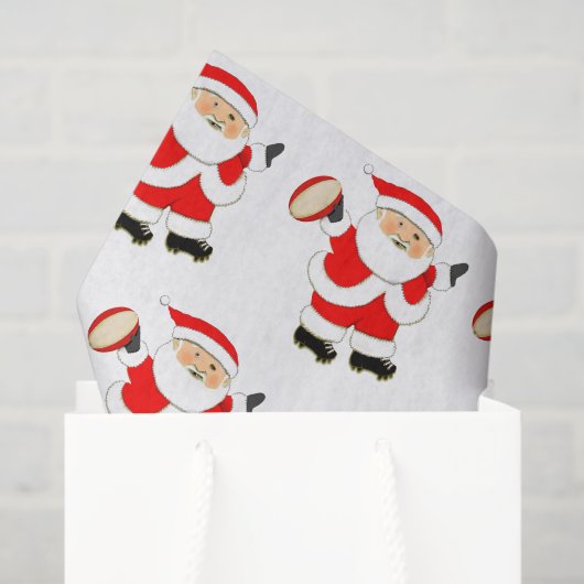 Kerst Tissue Papier Rugby (Cadeauzakje)