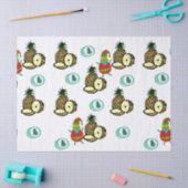 Kerst Tissue Papier Santa Ananas (Craft)