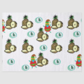 Kerst Tissue Papier Santa Ananas (Voorkant)