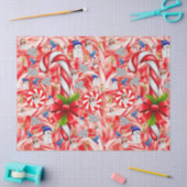 Kerst Tissue Papier, Sneeuwman, Candy Cane Tissuepapier (Craft)