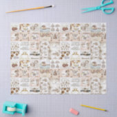 Kerst Tissue Papier, Vintage Kerstmis Tissuepapier (Craft)