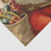 Kerst Tissue Papier, Vintage Kerstmis Tissuepapier (Detail)