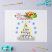 Kerst Tissue Papier, Vrolijk Kerstfeest, Pinguïn Tissuepapier (Craft)