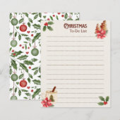 Kerst To-Do Lijst Notitieblok (Voorkant / Achterkant)