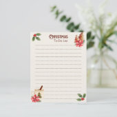 Kerst To-Do Lijst Notitieblok (Staand voorkant)