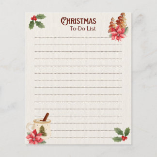 Kerst To-Do Lijst Notitieblok