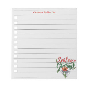 Kerst To-Do Lijst Notitieblok
