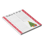 Kerst To-Do Lijst Notitieblok (Schuin)