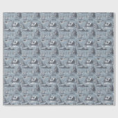 Kerst toile  cadeaupapier (Vlak)