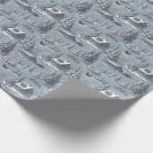 Kerst toile  cadeaupapier (Hoek)