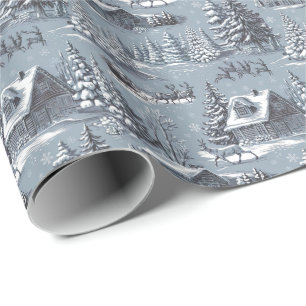 Kerst toile cadeaupapier