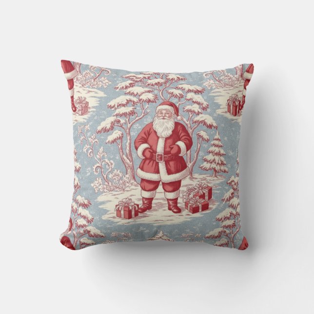 Kerst toile  kussen (Voorkant)
