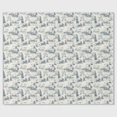 Kerst Toile Pattern Accessoires Cadeaupapier (Vlak)