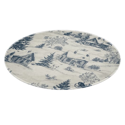 Kerst Toile Pattern Accessoires Snijplank (Hoek)