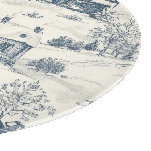 Kerst Toile Pattern Accessoires Snijplank (Hoek)