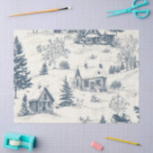 Kerst Toile Pattern Accessoires Tissuepapier (Craft)