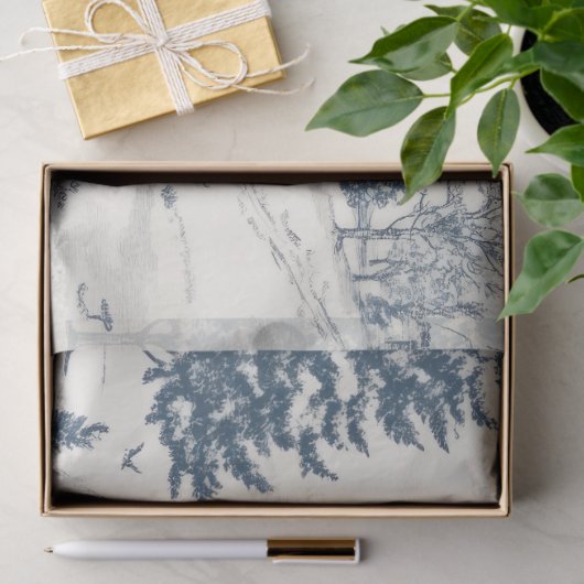 Kerst Toile Pattern Accessoires Tissuepapier (Geschenk)