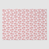 Kerst Toile Wrapping papier | Rood (Voorkant)