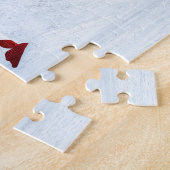 Kerst Toon Meisje in een Winterbos Legpuzzel (Zijkant)