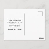 Kerst Trailer Camper Outdoorsy Thema Dank u Briefkaart (Achterkant)