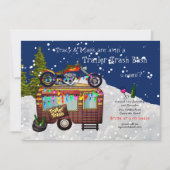 Kerst TRAILER WHITE TRASH BASH Leuk feestje 2 Kaart (Voorkant)