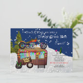 Kerst TRAILER WHITE TRASH BASH Leuk feestje 2 Kaart (Staand voorkant)