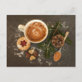 Kerst trakteert op briefkaart (Voorkant)