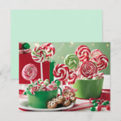 Kerst trakteert op briefkaart (Voorkant / Achterkant)