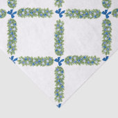 Kerst Traliewerk Blauwe Strik Tissuepapier (Detail)