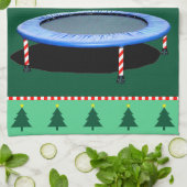 Kerst trampoline Kerstman Theedoek (Gevouwen)