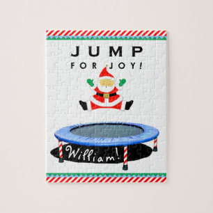 Kerst trampoline legpuzzel