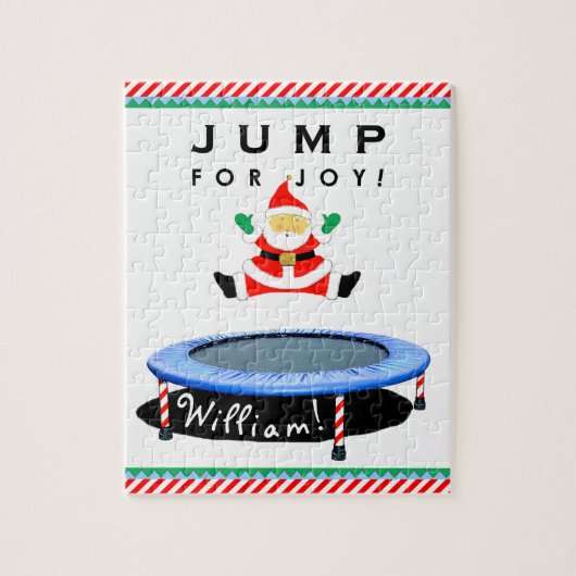 Kerst trampoline legpuzzel (Verticaal)