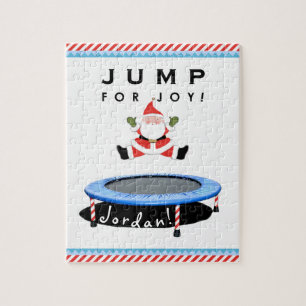 Kerst trampoline legpuzzel