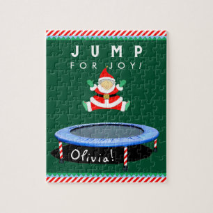 Kerst trampoline legpuzzel