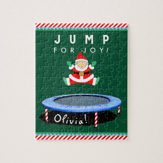 Kerst trampoline legpuzzel (Verticaal)