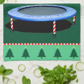 Kerst trampoline mevrouw Claus Theedoek (Gevouwen)