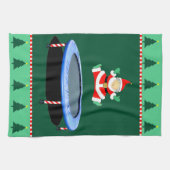 Kerst trampoline mevrouw Claus Theedoek (Horizontaal)