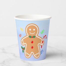Kerst Treats Gingerbread Man Candy Cane Papieren Bekers