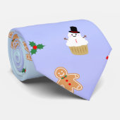 Kerst Treats Gingerbread Man Candy Cane Stropdas (Opgerold)