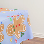 Kerst Treats Gingerbread Man Candy Cane Tafelkleed (Voorbeeld)