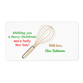 Kerst Treats Label / Baking Label (rood groen)