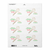 Kerst Treats Label / Baking Label (rood groen) (Full Sheet)
