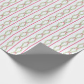 Kerst Trellis met Bogen Cadeaupapier (Hoek)