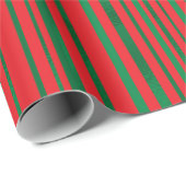 Kerst trendy rood en groen inpakpapier (Rol Hoek)