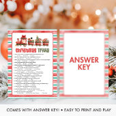 Kerst Trivia Spel Feestdagenkaart