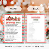Kerst Trivia Spel Feestdagenkaart