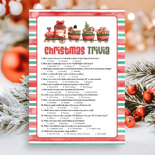 Kerst Trivia Spel Feestdagenkaart
